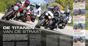Vergelijkingstest Aprilia Tuono V4 1100 Factory – Ducati Monster 1200R – KTM 1290 Super Duke R – Triumph Speed Triple R