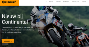 Nieuwe website Continental motorbanden