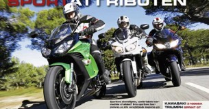 Vergelijkingstest Kawasaki Z1000SX – Triumph Sprint GT – Yamaha FZ1 Fazer