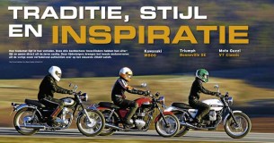 Vergelijkingstest Kawasaki W800 – Moto Guzzi V7 Classic – Triumph Bonneville SE