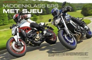 Vergelijkingstest Yamaha MT-09 – Ducati Monster 821