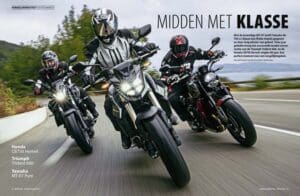 Vergelijkingstest Honda CB750 Hornet – Triumph Trident 660 – Yamaha MT-07 Pure