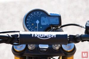 Triumph scrambler 400X 2024 dashboard