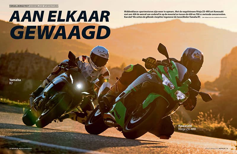 Vergelijkingstest Yamaha R7 - Kawasaki ZX-4RR